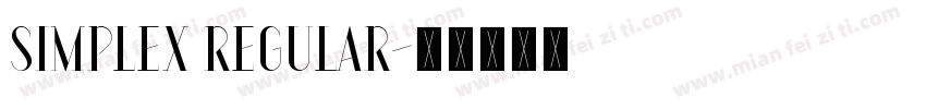 Simplex Regular字体转换